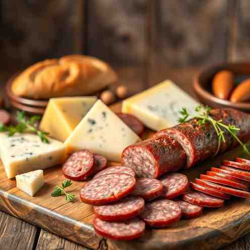 Skilandis - Homemade Lithuanian Smoked Sausage & Cheese Pairings
